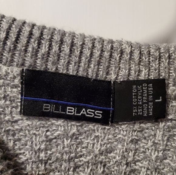 Bill Blass gray Large size Women's sweater - Picture 3 of 4